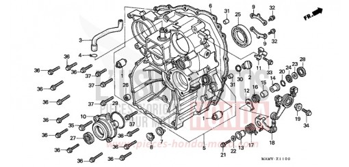 GEHAEUSE, HINTEN GL1500SEV de 1997